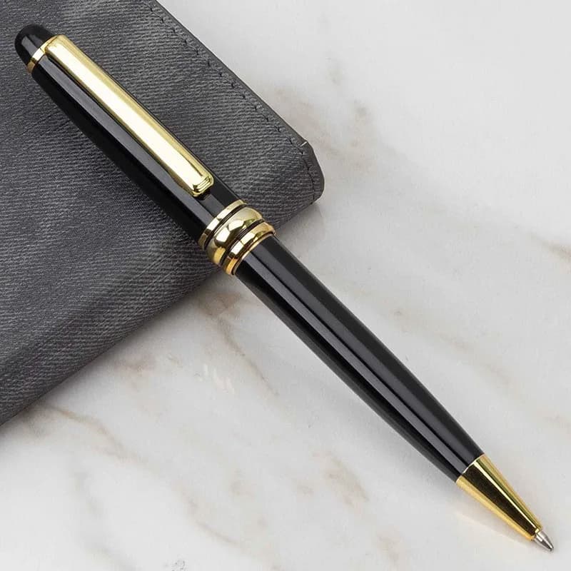 Stylo à bille à rouleau en métal, antidérapant, rétractable, écriture fluide, élégant, pour cadres, 