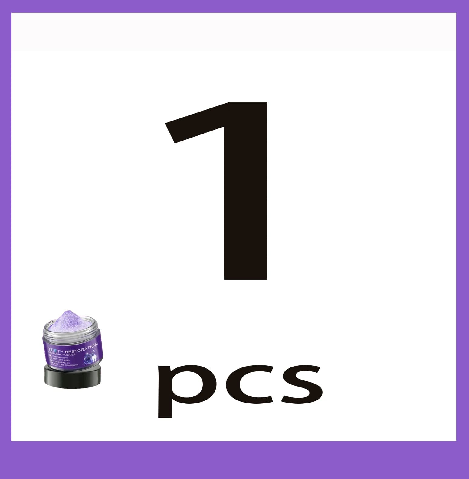 Poudre Minérale Violette pour la Restauration Dentaire – Éclaircissante, Blanchissante, Sûre pour l'