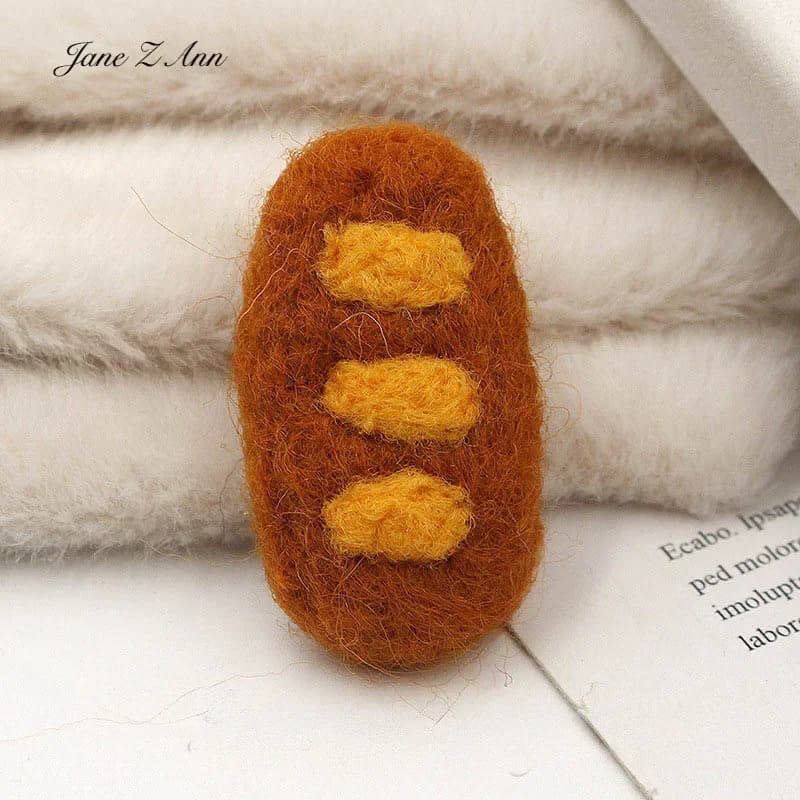 Bâton de méthode de biscuit alimentaire en feutre de laine pour enfants, accessoires de photographie