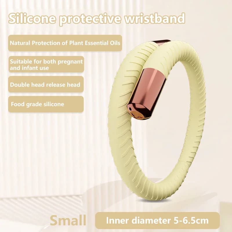 Bracelet anti-moustiques naturel à l'huile essentielle pour enfants et adultes, protection longue du