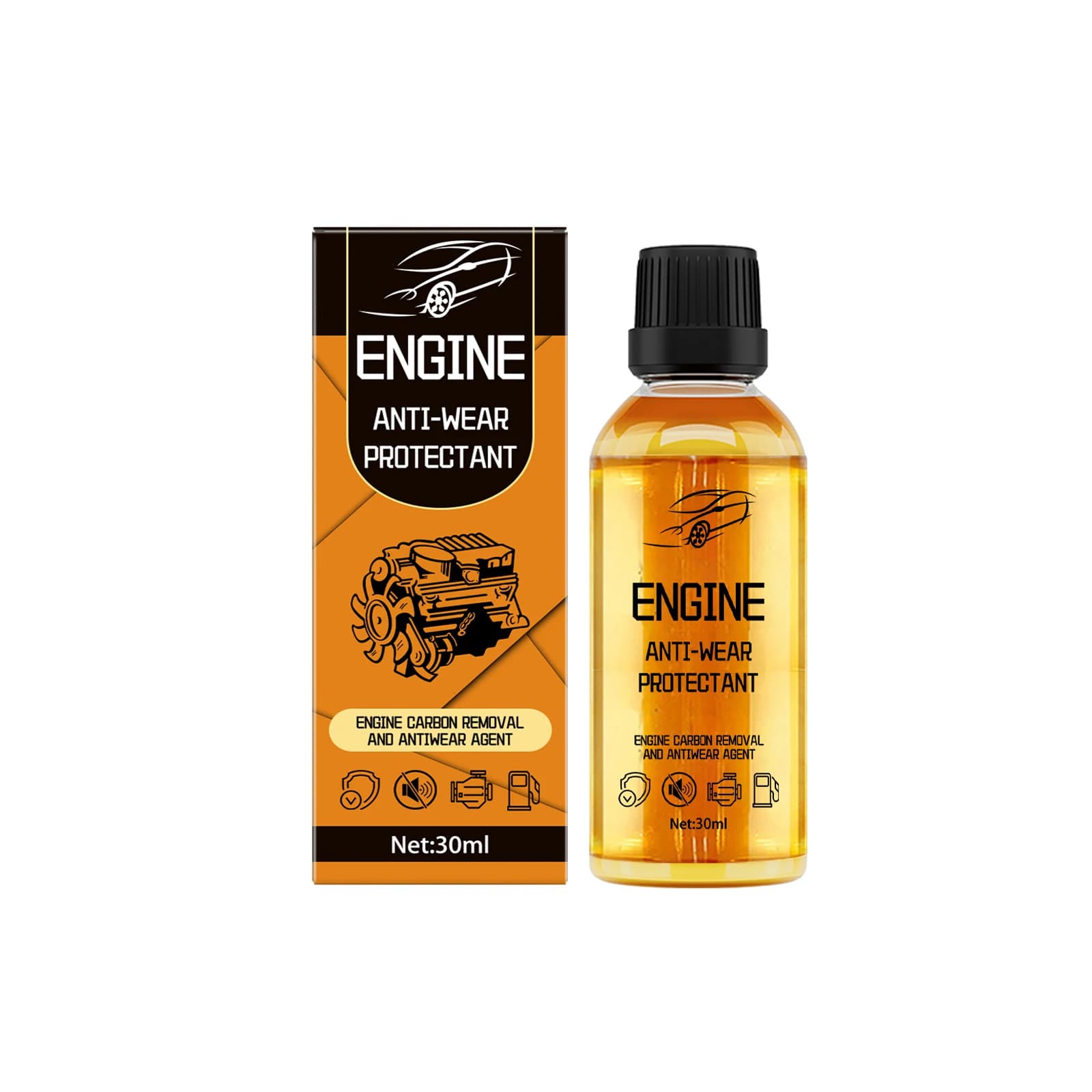 Agent de protection anti-usure pour moteur, prévention de la rouille et du bruit, élimination du car