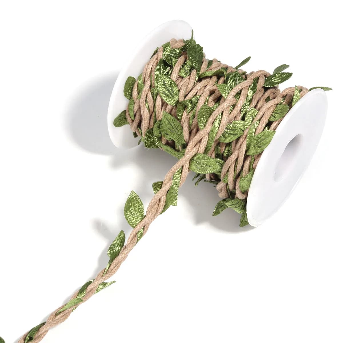 5 Yards/Rouleau de feuilles de vigne artificielles en corde de chanvre, feuilles vertes simulées pou