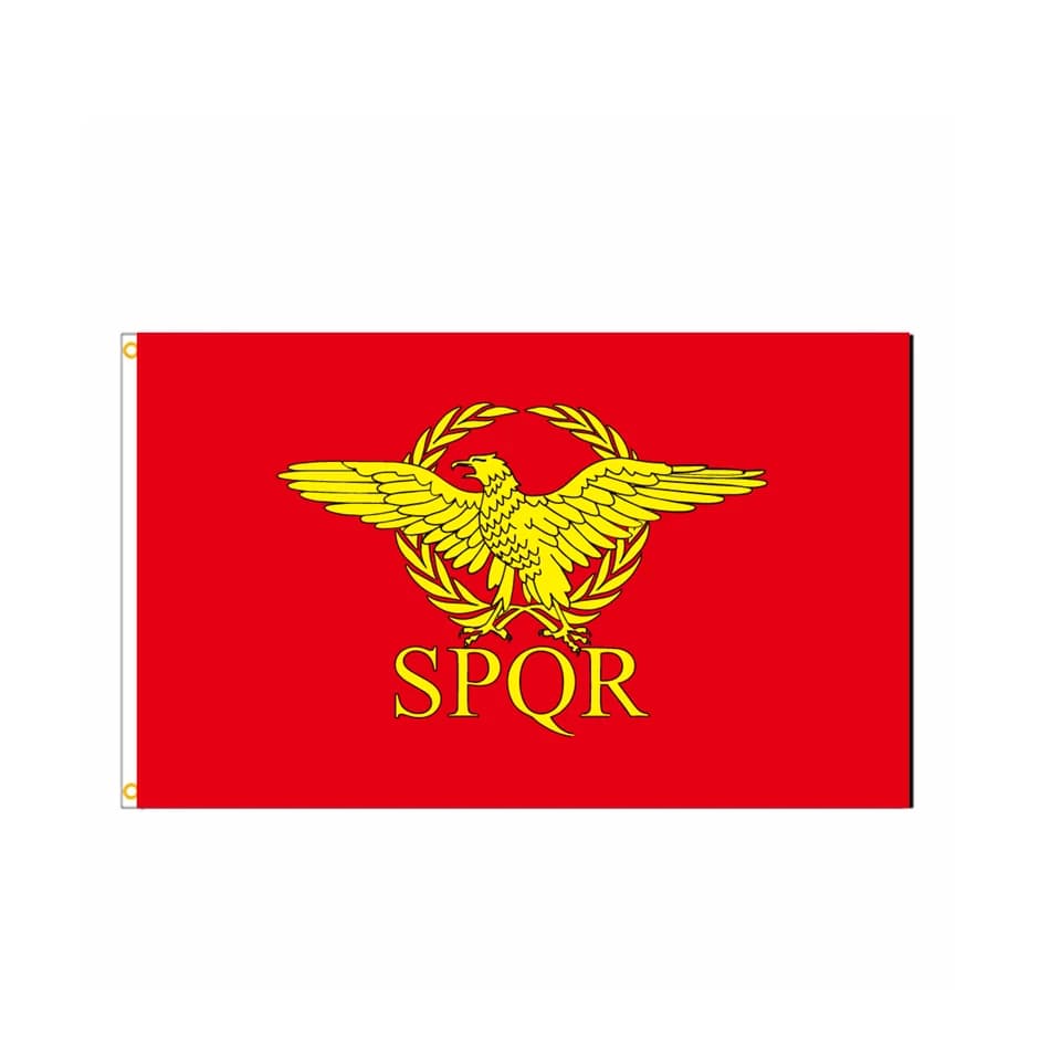 Drapeau de l'empire romain, drapeau du sénat et des gens de Rome pour la décoration de la maison, 90