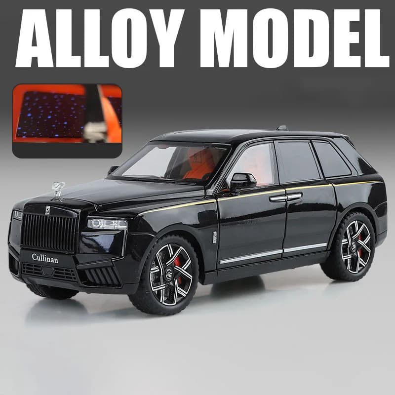 1/24 2025 Rolls Royce SUV Cullinan alliage modèle de voiture de luxe moulé sous pression en métal jo