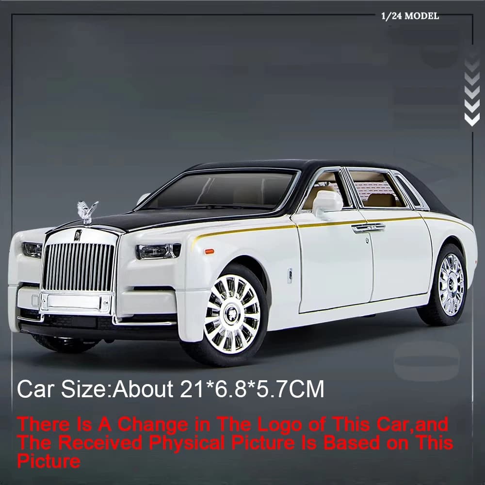 Modèle de voiture en alliage Rolls Royce Phantom 1:24, jouet en métal moulé sous pression, absorptio