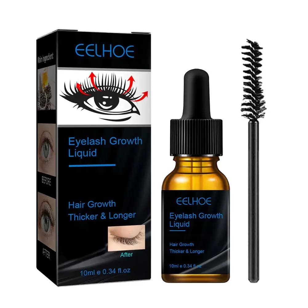 Sérum Liquide Naturel pour la Croissance des Sourcils et des Cils, Épaississant, Allongeant et Courb