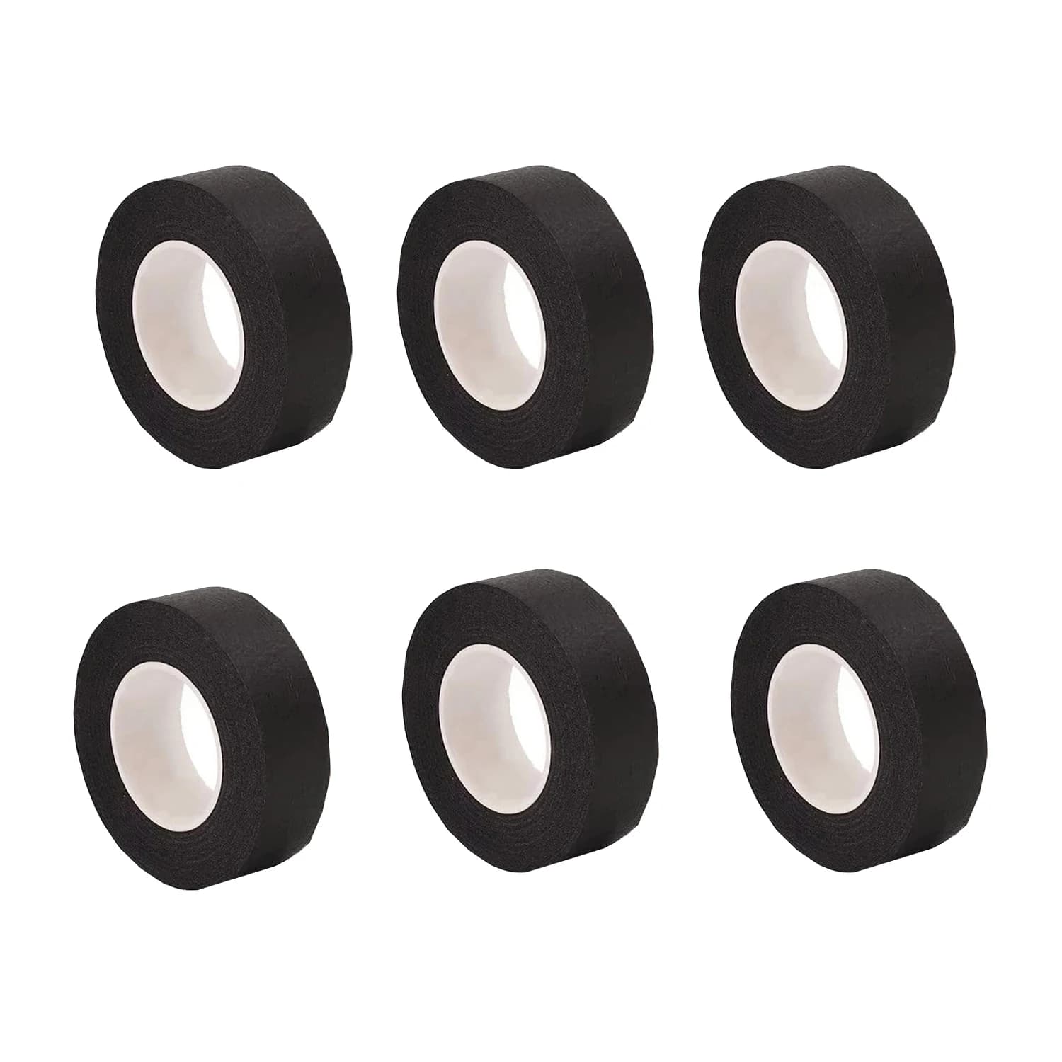 Ruban de masquage noir pour peintres, 6 rouleaux, ruban en papier pour Arts, bricolage, artisanat, p