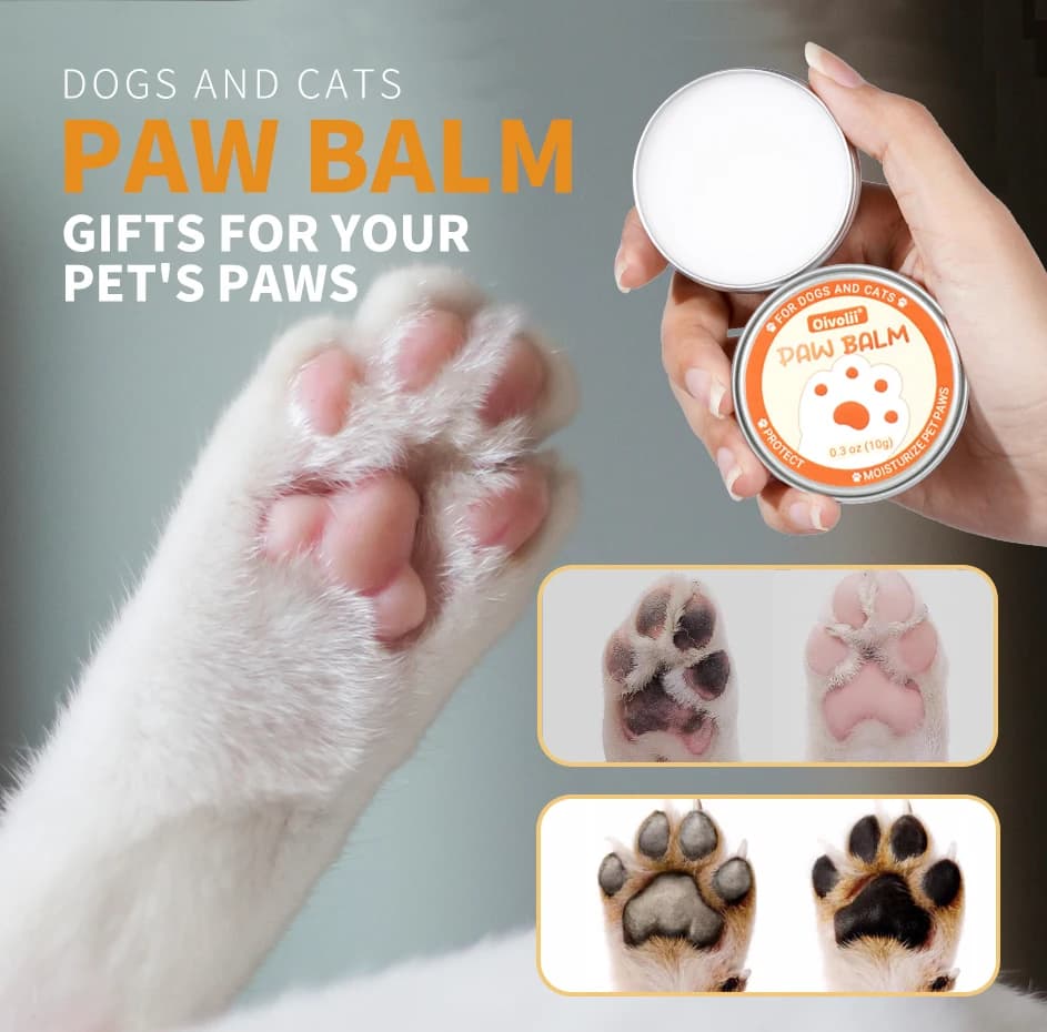 Baume pour pattes de chien à l'huile de coco, cire pour pattes et nez, sûr à lécher, hydratant apais
