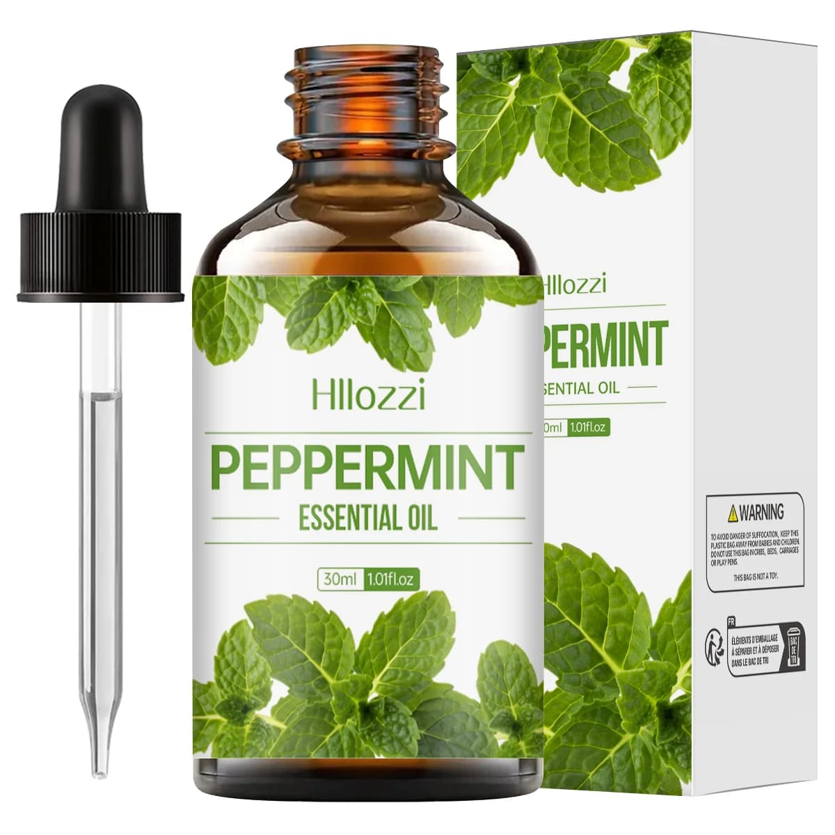 L'huile essentielle de menthe poivrée a un arôme rafraîchissant, une texture délicate, hydratante et