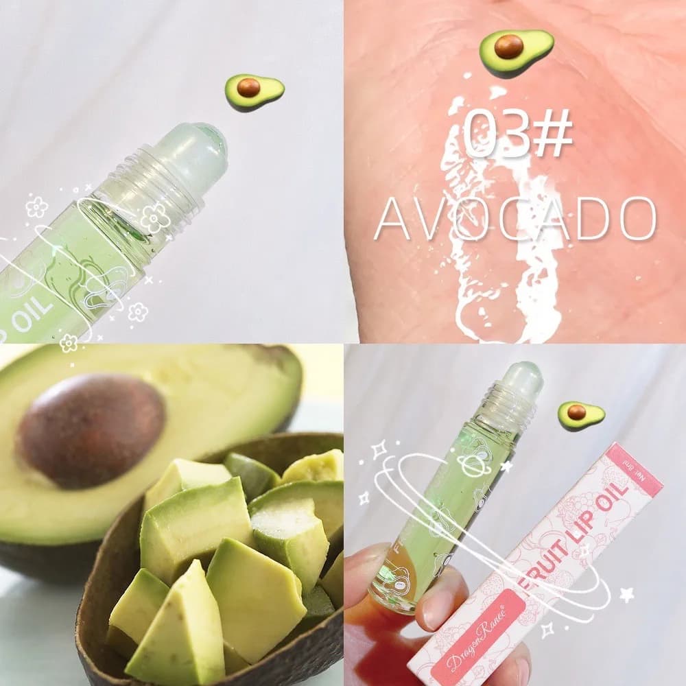 Huile à lèvres roll-on, brillant à lèvres hydratant et hydratant, baume à lèvres nourrissant liquide