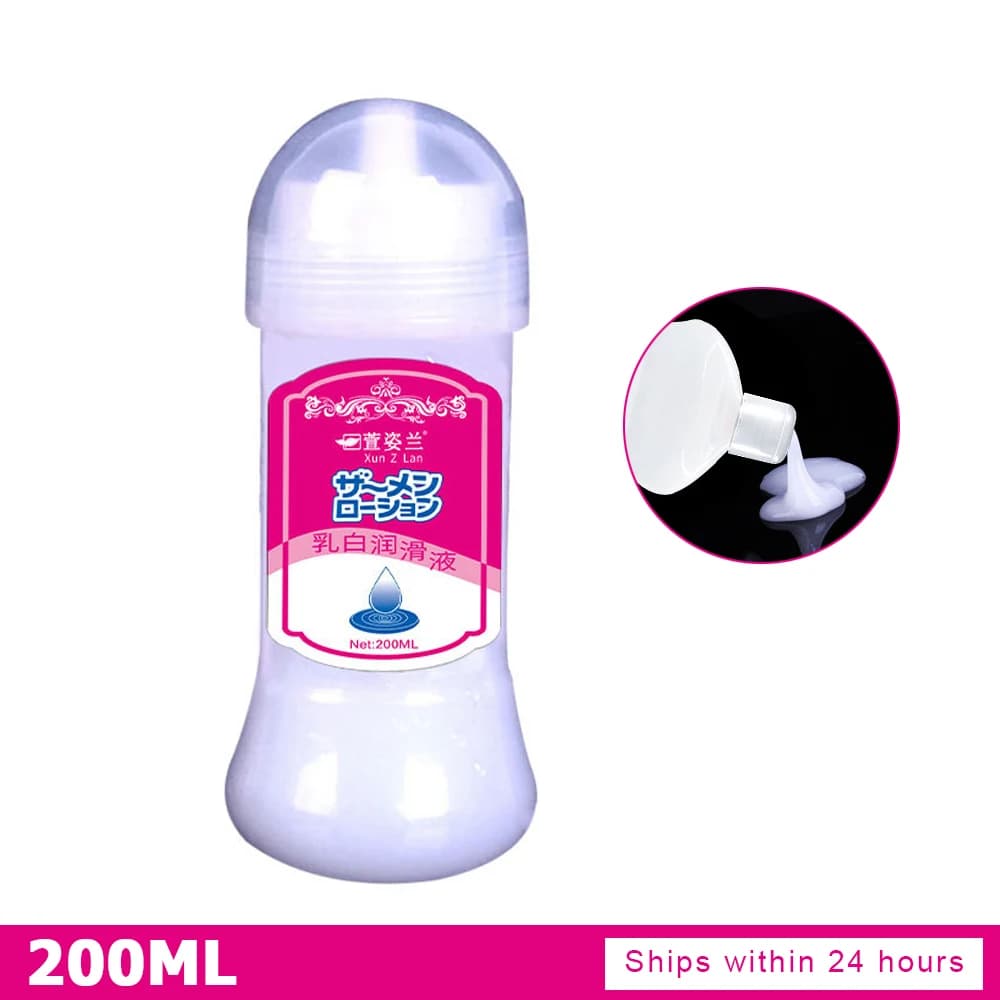 Lubrifiant liquide simulé pour soins intimes 500 ml, pour adultes, couleur lait blanc, soluble dans 