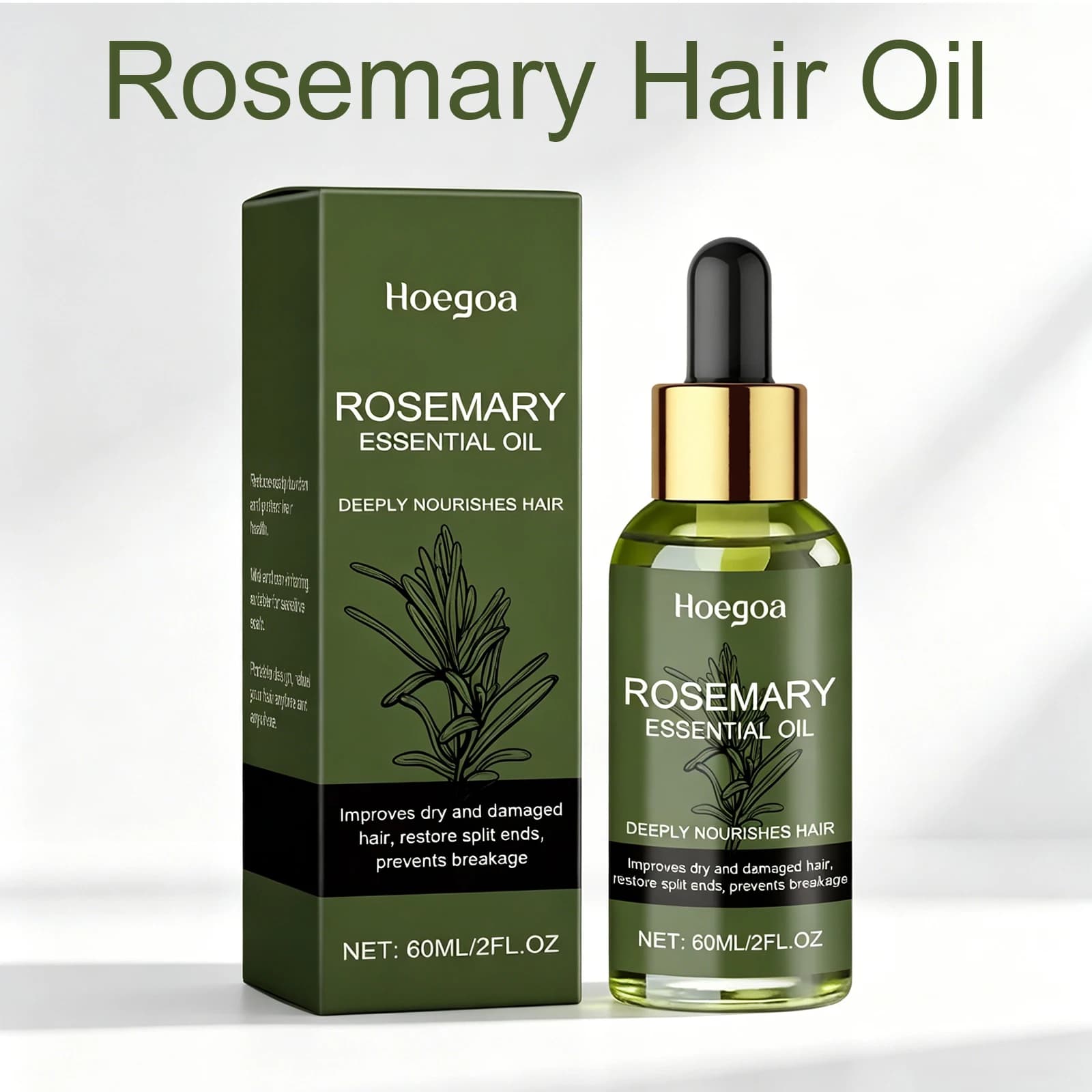 Huile capillaire à la rosemaine, huile essentielle, fortifiante, nourrissante, lissante, éclaircissa