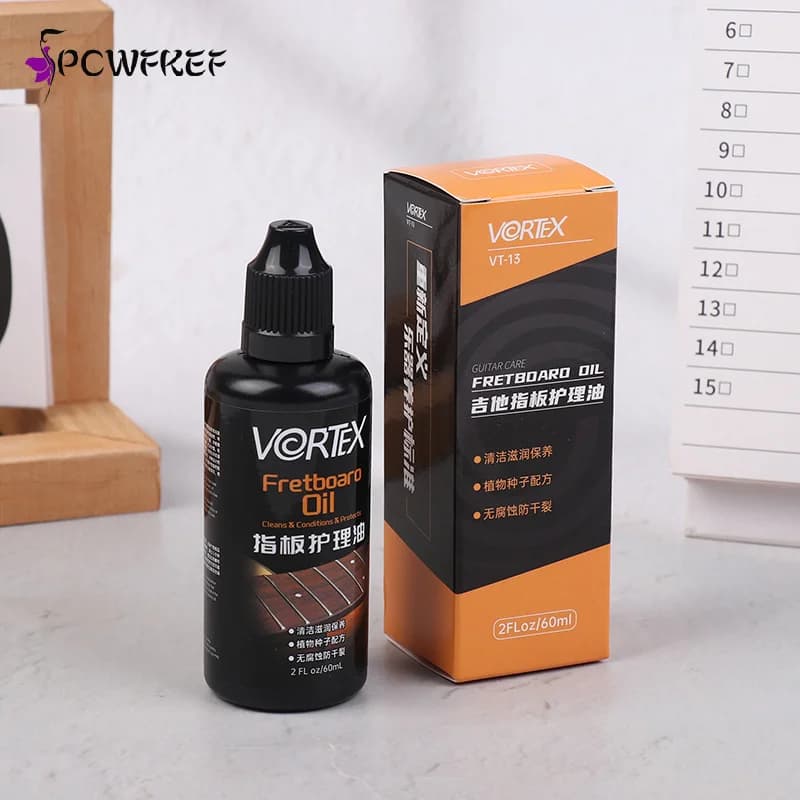 Huile de touche de guitare, huile de citron, nettoyeur de ukulélé basse pour soins de touche, vernis