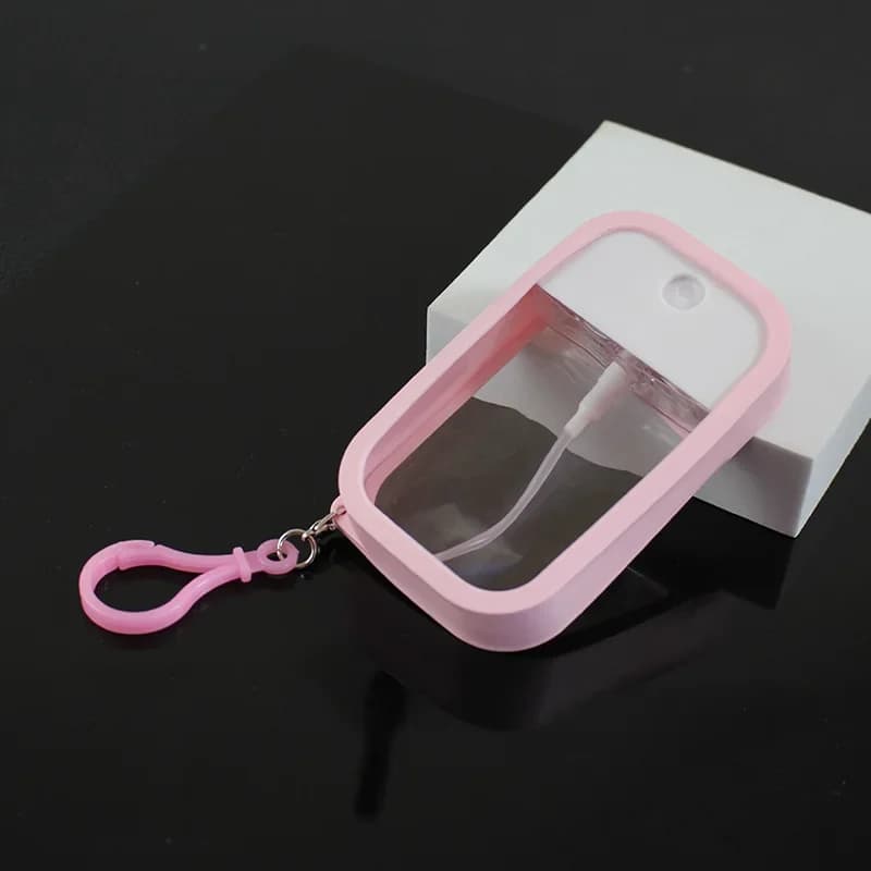 Vaporisateur désinfectant pour les mains avec porte-clés, vaporisateur parfumé végétalien, parfum d'