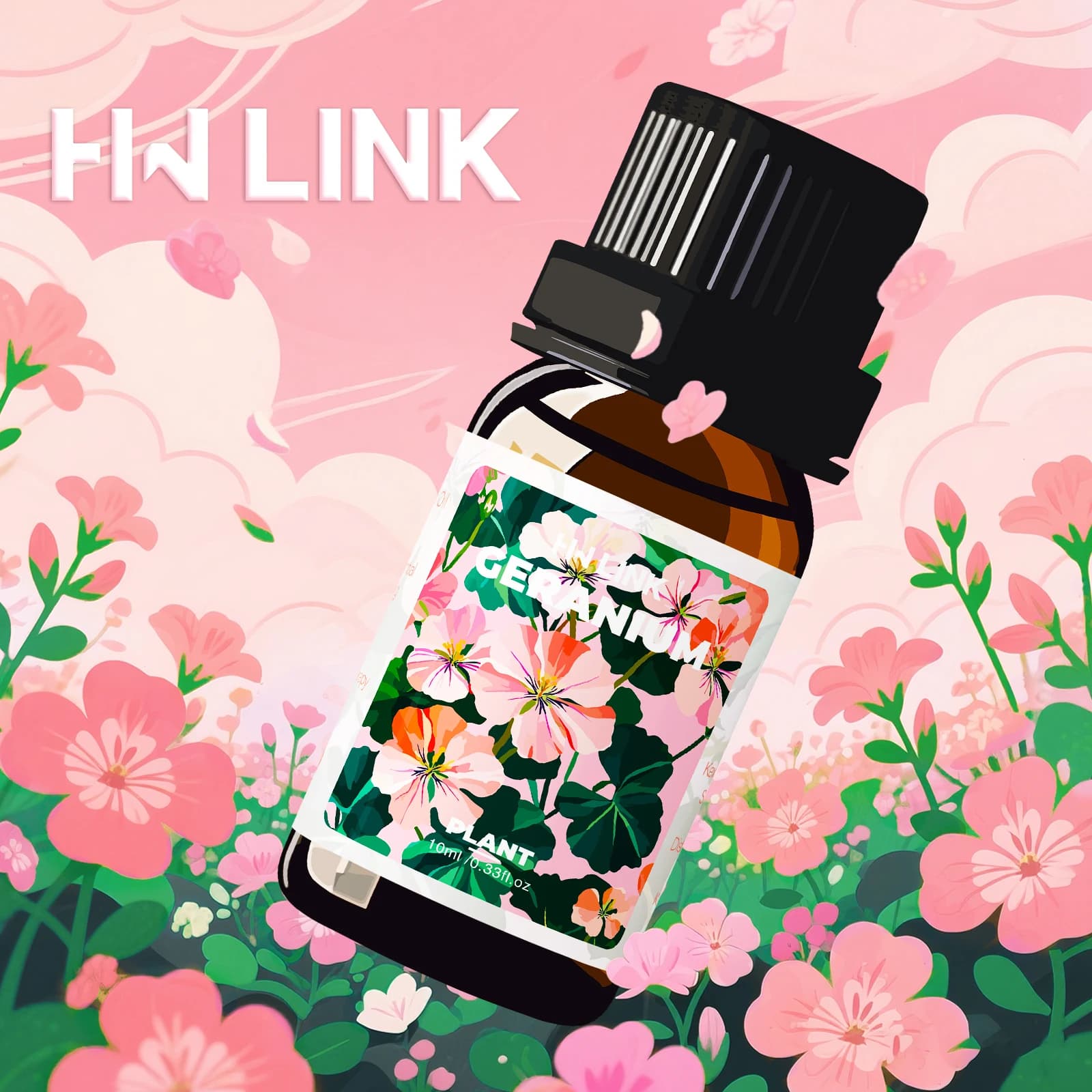 Huile essentielle de géranium 10ml 100% naturelle pure pour diffuseur et aromathérapie, fabrication 