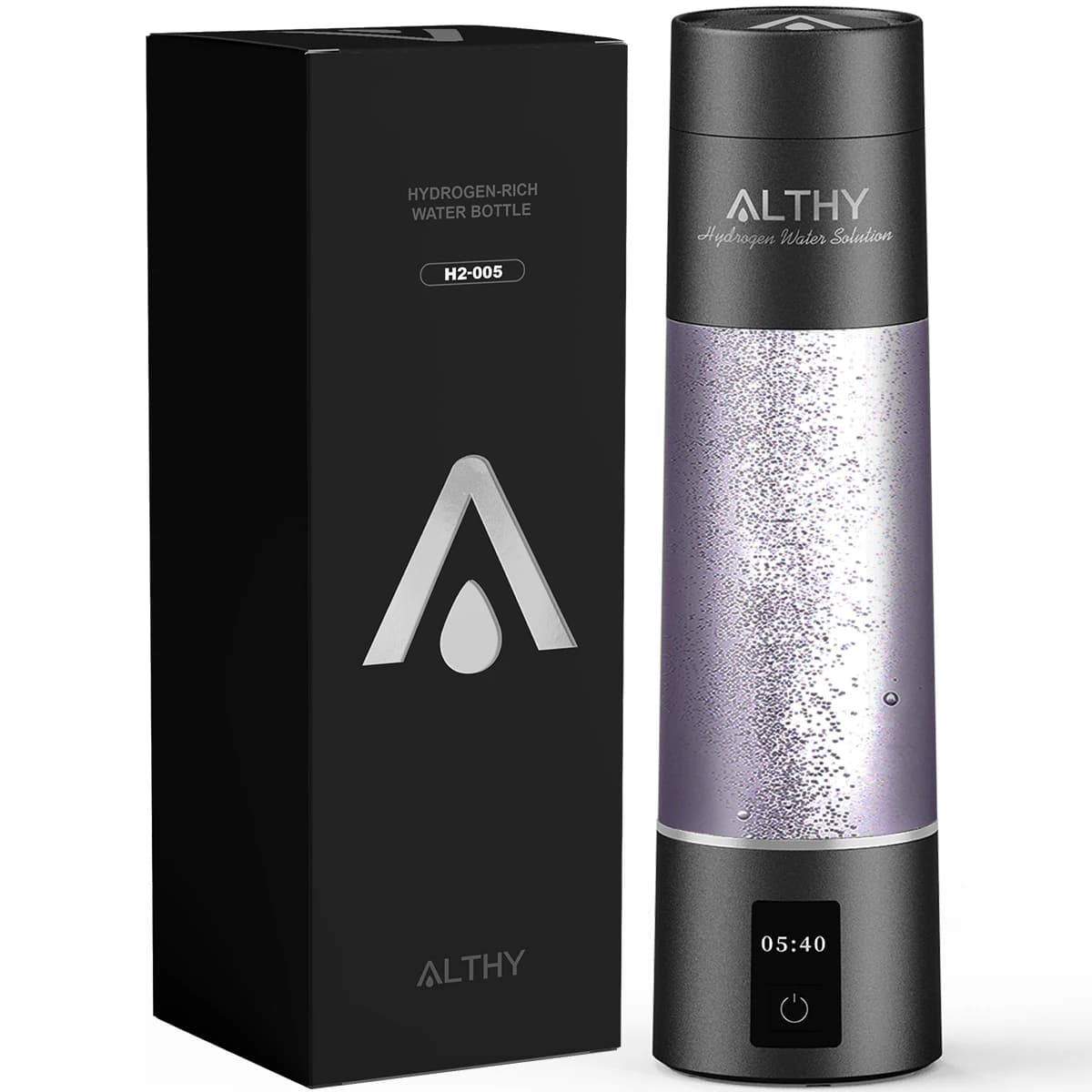 Bouteille générateur d'eau à hydrogène moléculaire ALTHY Performance DuPont SPE & PEM loniseur à dou
