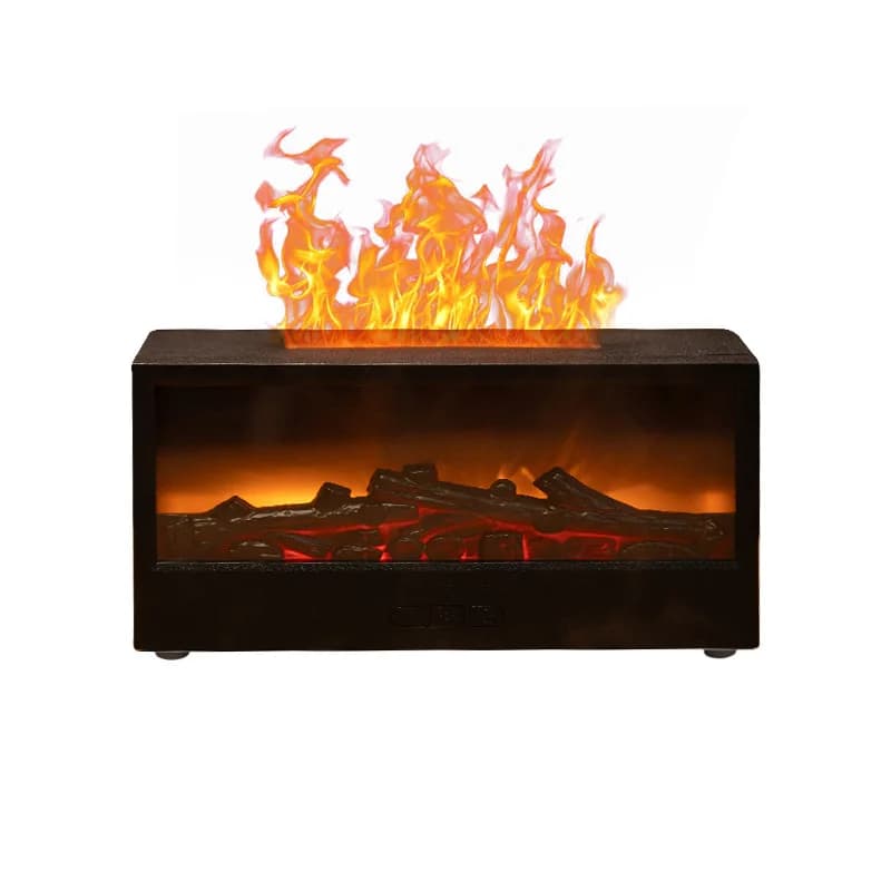Diffuseur d'huiles essentielles 7 couleurs, diffuseur d'arôme de flamme de cheminée, humidificateur 