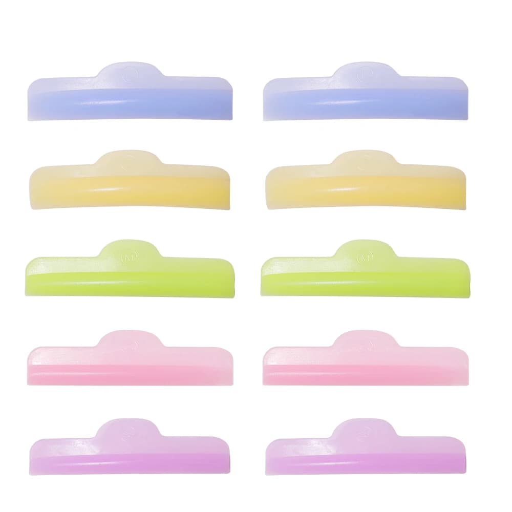 5 Tailles de boucliers pour rehaussement de cils, Rouleaux de permanente pour cils naturels, Rouleau