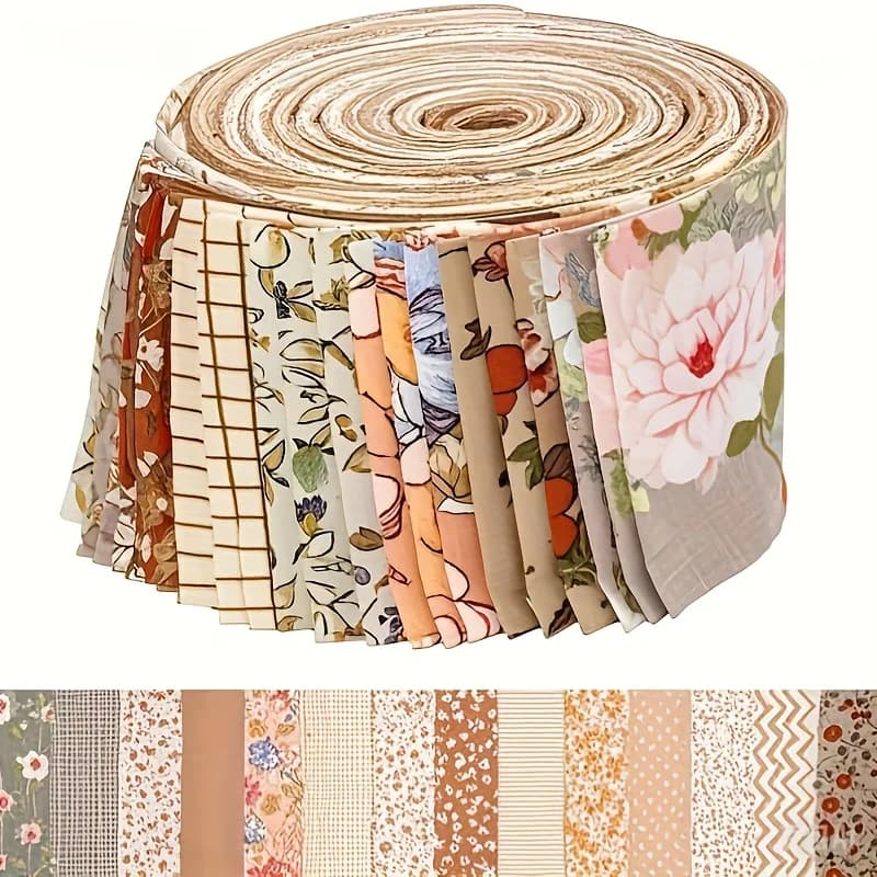 Rouleau de gelée 100% coton, 40 pièces, sac en coton, rouleau de gelée matelassé, fournitures de cou