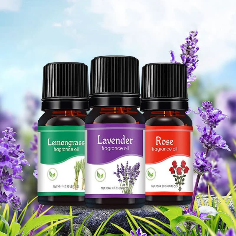 Huiles essentielles d'aromathérapie diffuseur d'huile soluble dans l'eau aromathérapie-rose, lavande