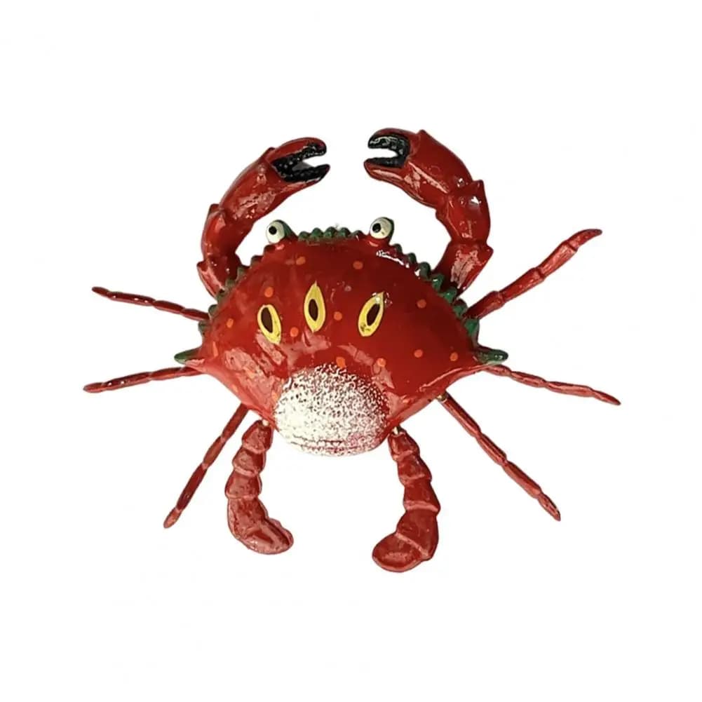 Décor de réfrigérateur en forme de crabe, aimant de crabe à Joint mobile réaliste pour la décoration