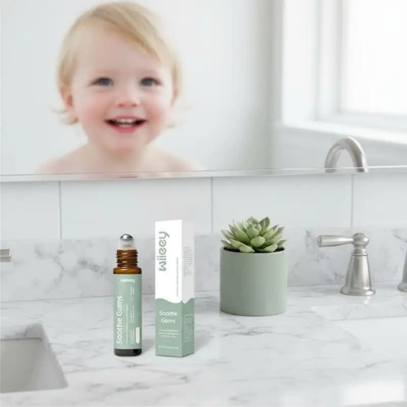 Huile apaisante pour bébé en roll-on – Soulagement rapide des gencives – Confort dentaire pour enfan