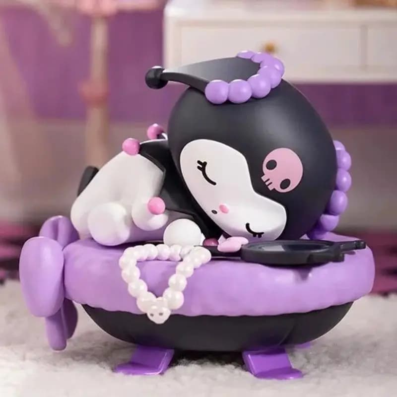 Figurines Statiques en PVC Sanrio Sleep Series Cinnamoroll Little Twin Stars – Décoration de Bureau,