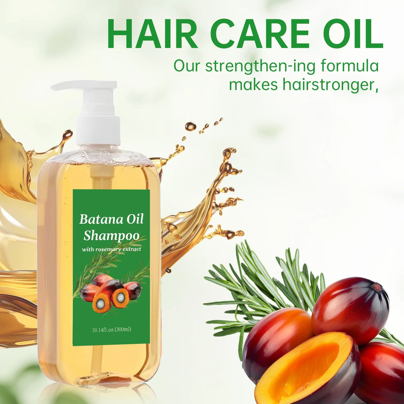 Shampoing à l'huile de Batana à l'extrait de romarin pour tous les types de cheveux |   Prévenir la 