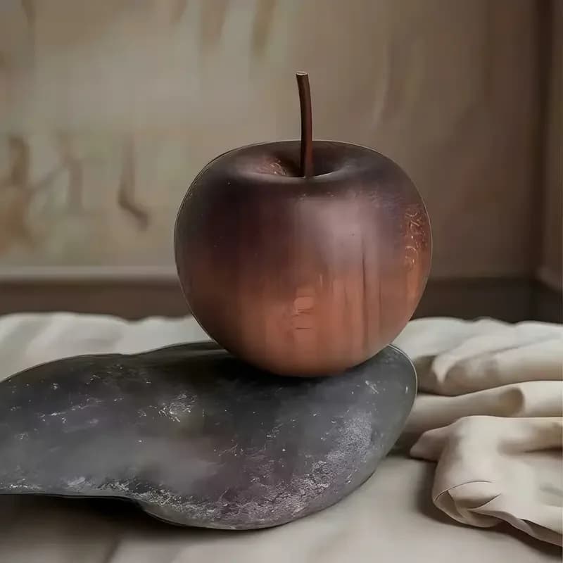 Diffuseur d'huile en bois élégant, Style pomme, sans chaleur, pour voiture/chambre/salle de bain, pa