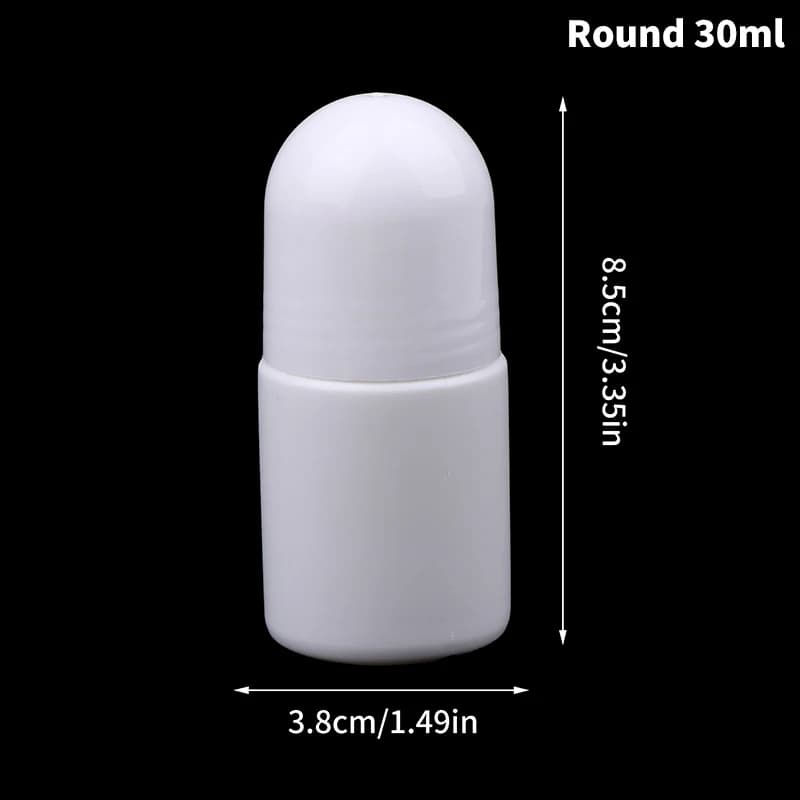 Bouteilles à roulettes vides et rechargeables pour huiles essentielles, conteneurs déodorants DIY, 3