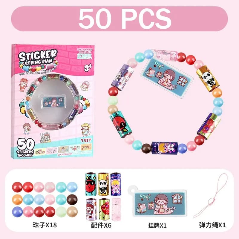 STICKI Rolls : Bandes autocollantes avec livret – Bracelet autocollant portable ou partageable, comp