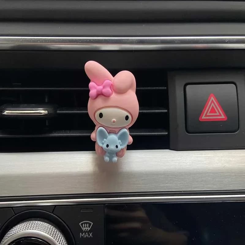 Diffuseur de parfum pour voiture Kuromi Cinnamoroll, décoration mignonne, aromathérapie Kawaii pour 