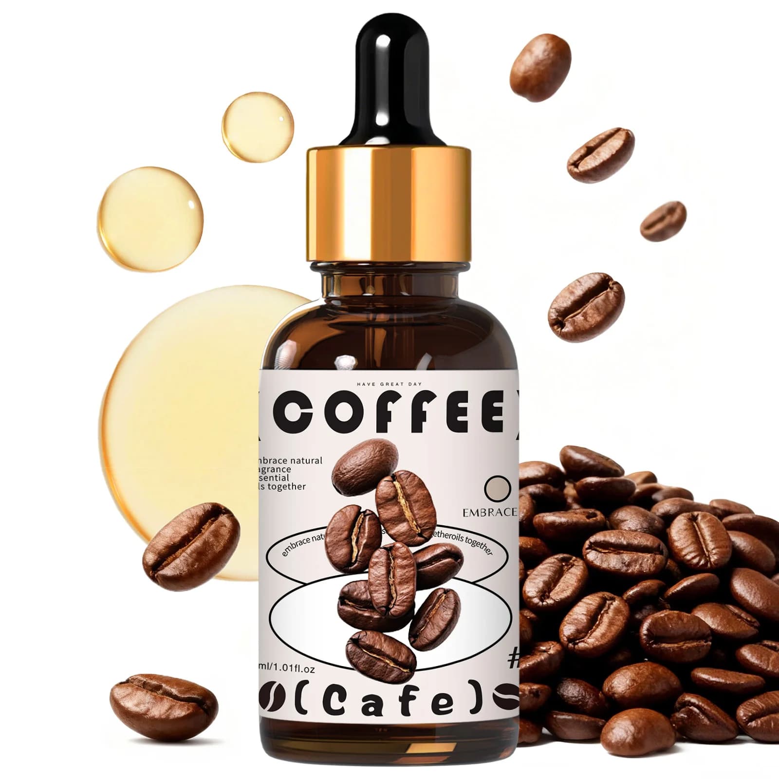 Huile essentielle de café 30ml pour diffuseurs, huile désodorisante pour voiture, parfum alimentaire