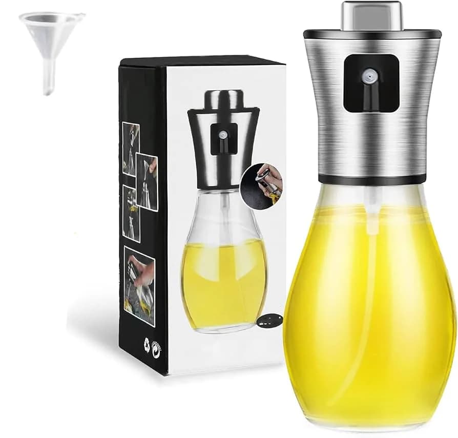 Pulvérisateur d'huile de cuisine pour la cuisson, huile d'olive ou vinaigre de 6.8oz/200ml, concepti