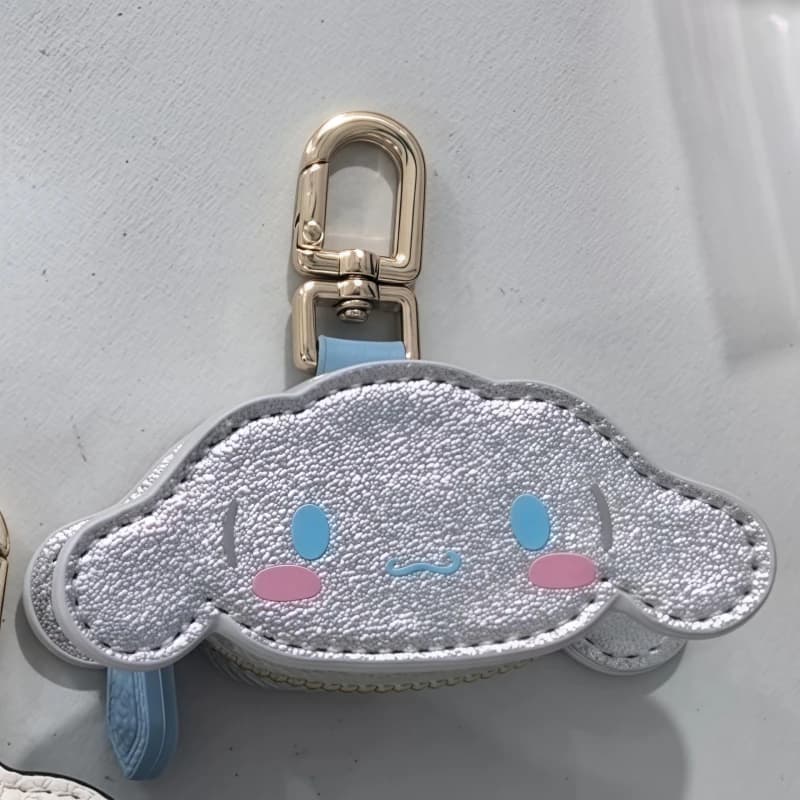 Sanrio cannelle Kuromi Mini sac mignon créatif en cuir sac porte-clés pendentif mode vêtements acces
