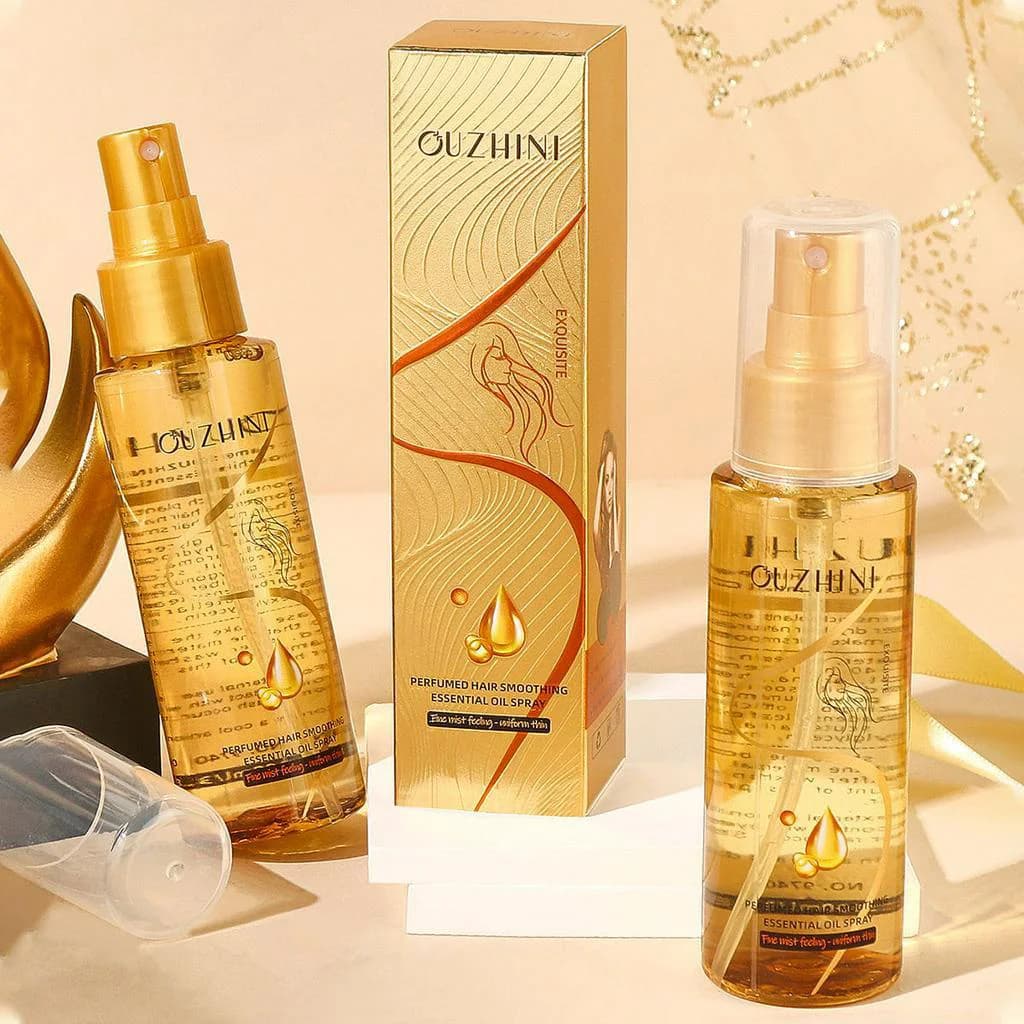 Le spray d'huile essentielle de soin capillaire nourrissant en profondeur peut augmenter la brillanc