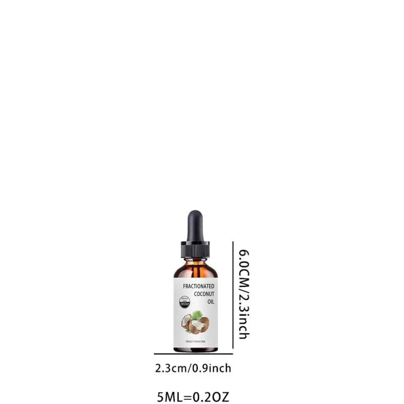 Huile de coco fractionnée 100 % de noix de coco pure peut hydrate, adoucit et prendre soin des peaux