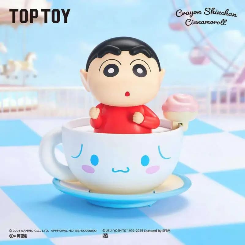 TOPTOY Cinnamoroll Crayon Shin chan Wonderland Series Blind Box Mystery Box Doll Cute Anime Figure G