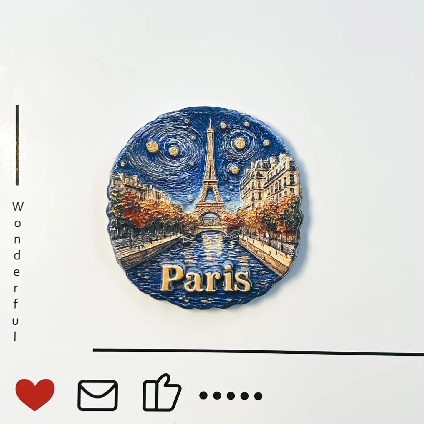 France, Tour Eiffel à Paris, autocollants pour réfrigérateur Street View, caractéristiques du ciel n