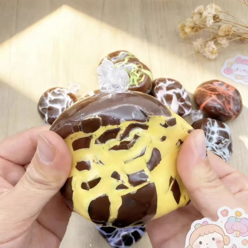 Jouet anti-stress en forme de doigt en pâte croustillante, à récupération lente, avec revêtement en 