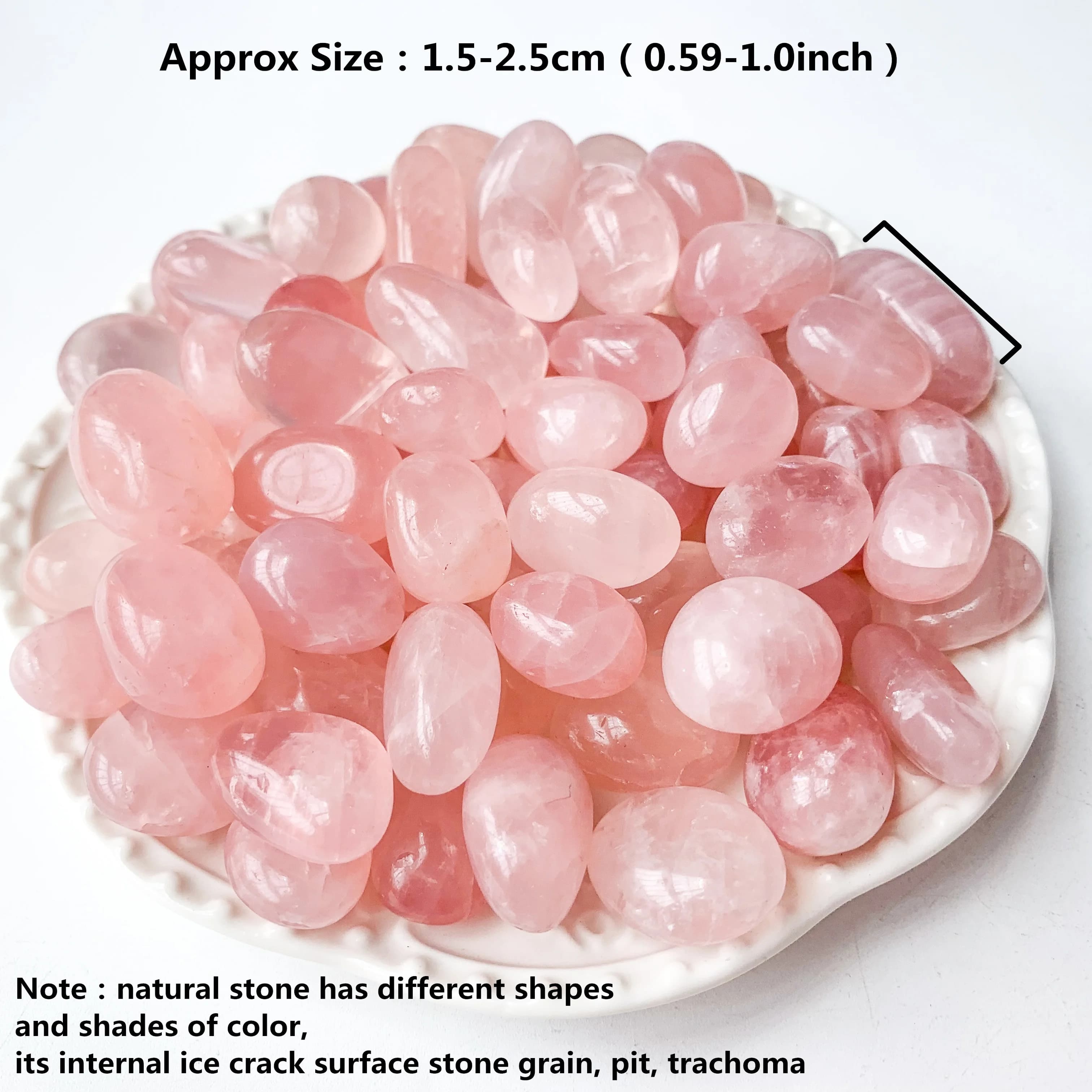 Pierre décorative précieuse en cristal naturel, quartz rose, charbon roulant, décorations d'aquarium