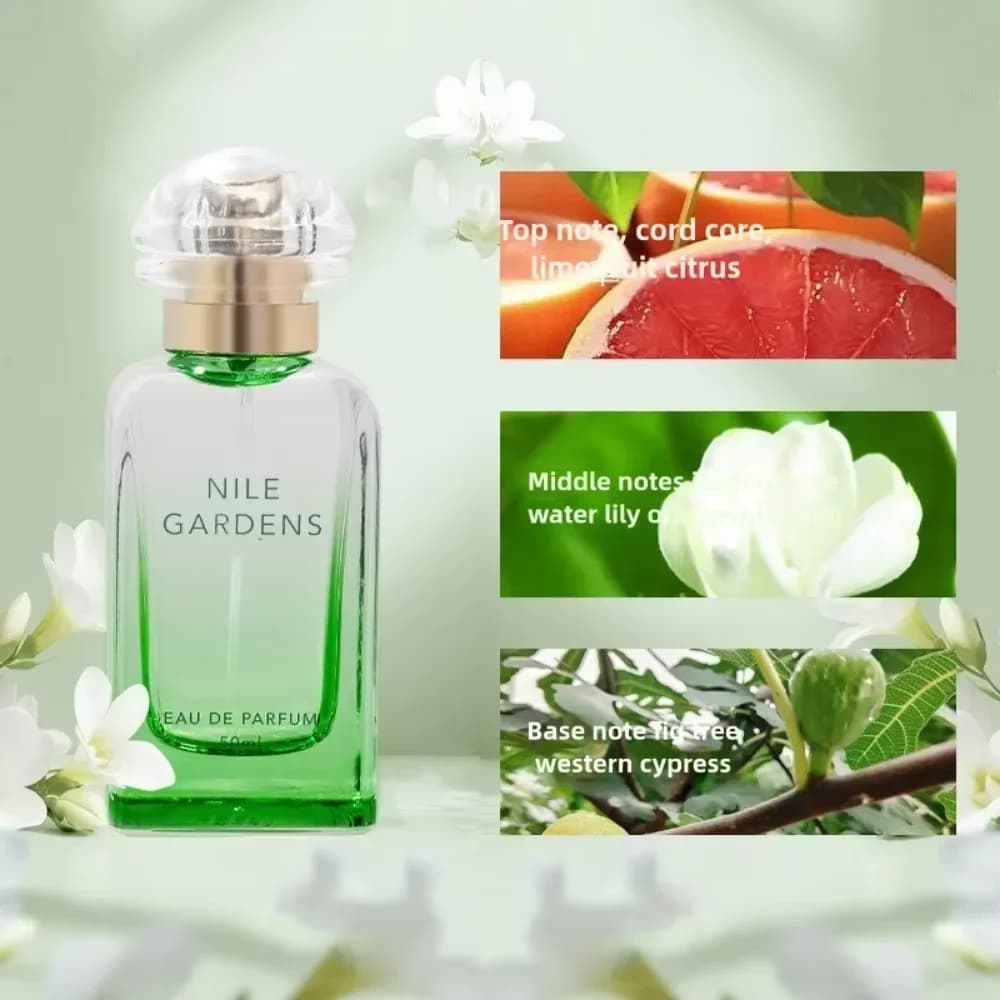 Parfum de jardin parfumé à base de plantes fraîches pour femme - Parfum fruité floral Parfums élégan