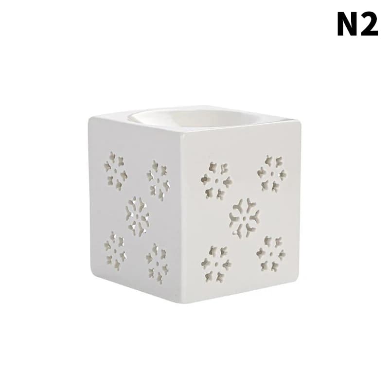Brûleur d'encens en céramique blanche, diffuseur d'huiles essentielles et d'aromathérapie, poêle de 