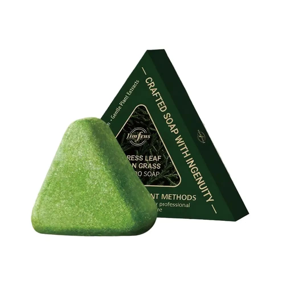 Savon shampooing Usman Grass & Platycladus, 120g, renforce la croissance des racines des cheveux, sh
