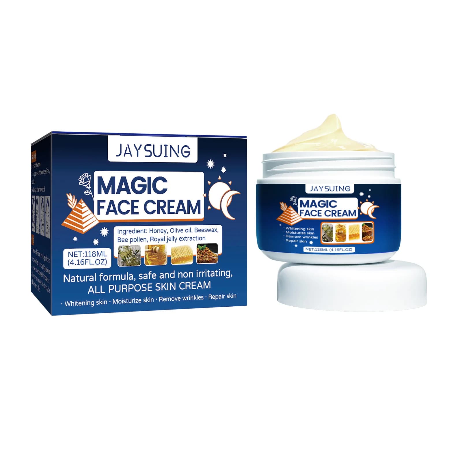 Crème magique de rajeunissement du visage, élimination des rides, ridules, éclaircit le teint, répar