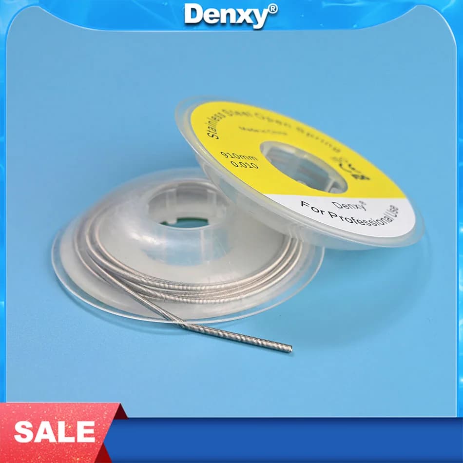 Ressort de fermeture orthodontique en acier inoxydable, 2 pièces, 910mm/rouleau, ressort de fermetur