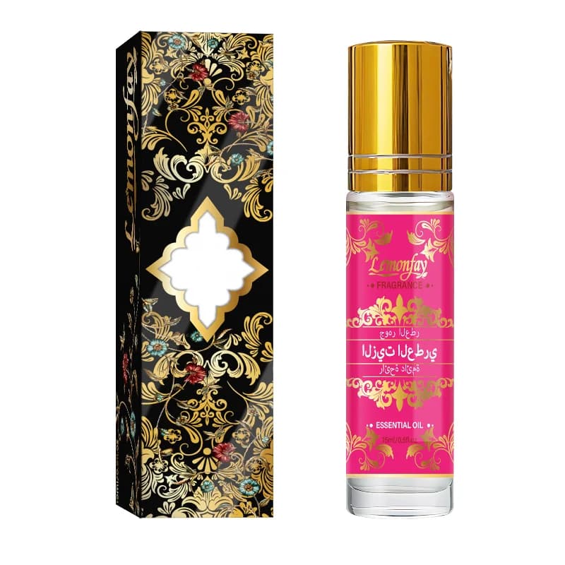 Huile de parfum arabe Lemonfay |   Roll-on longue durée sans alcool |   Parfum islamique portable de