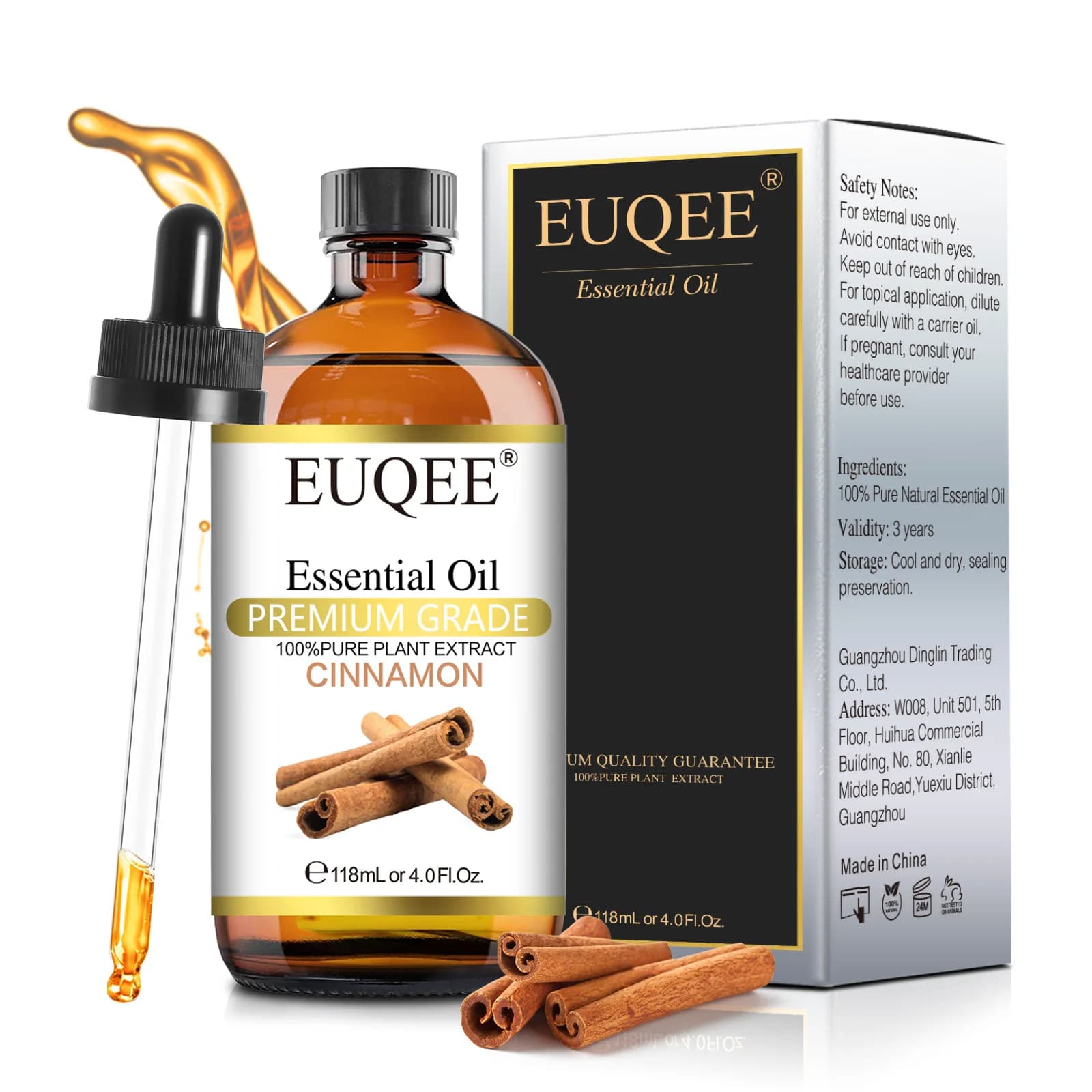 EUQEE-Château essentiel avec compte-gouttes en verre, aromathérapie, humidificateur, bricolage Regin