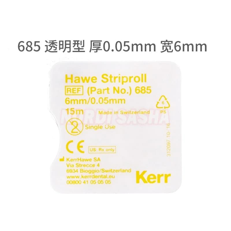 1 rouleau dentaire Kerr rouleau de dent avant Hawe Striproll bande de Polyester frisée formant bande
