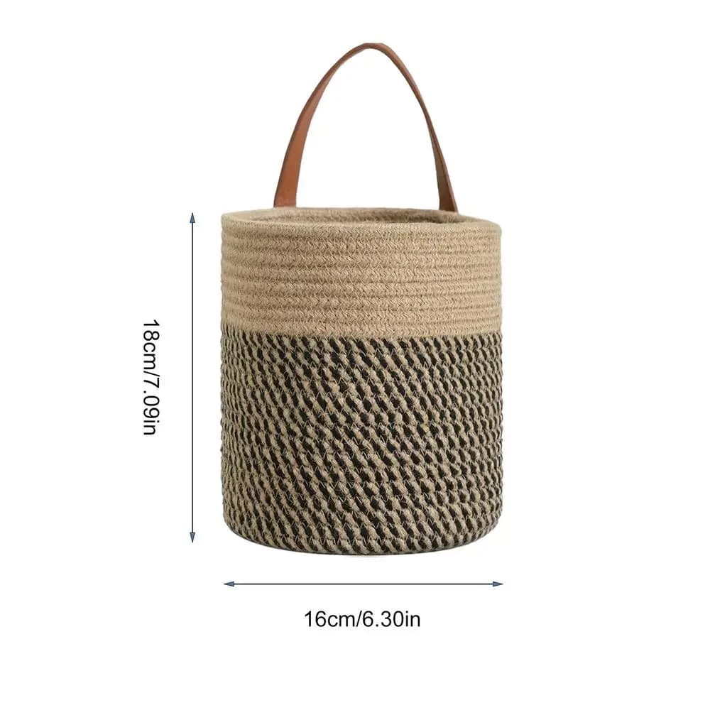 Panier en corde tressée pour l'organisation, panier de rangement multifonctionnel en corde tressée, 
